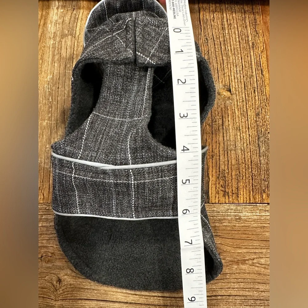 Gray Plaid Dog Coat hoodie
